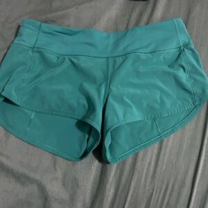 Green lululemon shorts